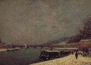Paul Gauguin Resnais Seine River Bridge oil painting reproduction